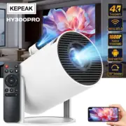 Portable LED Projector For Android 11 5G Wifi Bluetooth Home Theater HDMI Mini