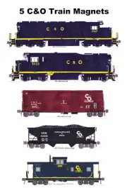 Chesapeake & Ohio Manifest Train 5 magnets Andy Fletcher