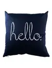 Hello II Cushion Pillow Fun Geek Nerd Computer Scientist Social Interaction