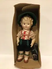 Rare Antique Kewpie Composition Steha Steiner & Hauser Doll German Costume Boy