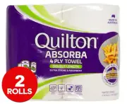 Absorba 4 Ply Double Length Paper Towels 2Pk