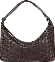 [YLYYHH] Vegan Leather Woven Tote Handbag, Top-handle Shoulder Bag, Woven Leather Pure Underarm Purse, Clutch Bag Braided Bag