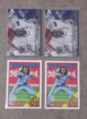 Lot (4) 2023 Stadium Club Topps Insert Vladimir Guerrero Jr Toronto Blue Jays