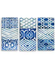 Ready2HangArt Ocean Couture I-III Wrapped Canvas Wall Art by Norman Wyatt
