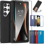For Samsung Galaxy S25 S21 Plus S21 Ultra FE Shockproof Case + Screen Protector