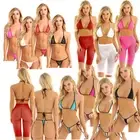 Women's Swimwear Micro Bikini Bra Mini G-string Thong Monokini Bathing Swimsuit