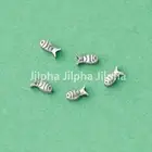 12 pieces Antiqued Sterling Silver Tiny Fish DIY Spacer Beads A5352-12pcs