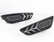 Fog Light Car LED DRL 12V Daylights For Focus 2015 2016 2017 2018 Yellow Turn Signal Daytime Running Light Car Fog Lamp