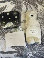 New White Slumberkins Plush Polar Bear Faded Penguin And Boo Basket