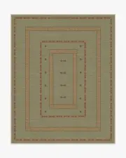 245' x 305' | Machine Washable Runner Rug | Kid & Pet Friendly | Indoor Rug | Dilara Sage Green Rug by goop | Ruggable