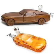 Car Whiskey & Wine Decanter Set 500ml - Very Large 13" L - Ford Mustang Gifts...