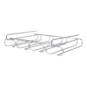 Bartender Chrome Plate Undershelf 4-Rail Stemware Rack Organiser Silver