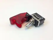 HD 4PST 4P TOGGLE SWITCH 20 AMP 125VAC WITH COVER TRANSPARENT RED