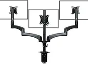Fortia Triple Computer Monitor Mount Stand for Desk with 3 Adjustable Arm Holder for 15 to 32 inch Displays