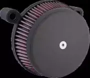 AN Big Sucker Air Filter Kit Cover Wrinkle Black Softail Springer Classic 05-07