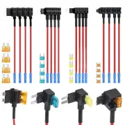 16 Pack 4 Types 12V Car Add-a-Circuit Fuse Tap Adapter,Standard Mini Micro2 a...