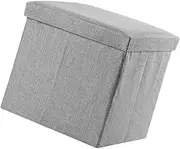 Multi-use Storage Stool Folding Storage Box for Boys and Girls Room Nursery Closet Footrest