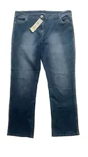 Autograph Studded Plus Size Blue Denim STUDDED Jeans Womens Size 20 BNWT RRP $89