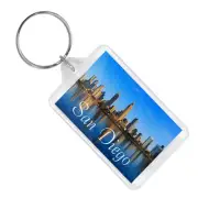 San Diego Skyline Keychain Lucite