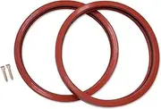2 Pack 8 3/8" 79101600Z Pool Light Lens Gasket and 79104800 Stainless Pilot Screw with Washer Compatible with IntelliBrite, AmerLite, and SAM Amerlite Light,Aftermarket Part.