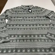Travis Mathew Record Time Long Sleeve Polo Green XL