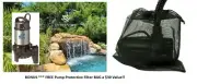 2 HP Submersible GEYSER HI FLOW PUMP 17500GPH waterfall/filter/Pump + FREE Bag