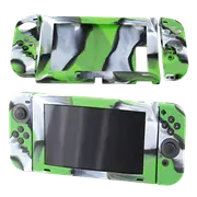 Silicone Cover For Switch + Joy Con - Black and Green
