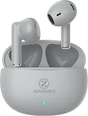 [ZIPFORCE] True Wireless Earbuds, in-Ear Bluetooth 5.3 Headphones 4-Mics ENC Clear Call, Bluetooth Earbuds Touch Control 40 Playtime, IPX6 Waterproof TWS, Light-Weight Earphones