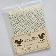 Country Prints Cross Stitch Fabric 14 Count Printed Border Aida With 6"×8" Oval