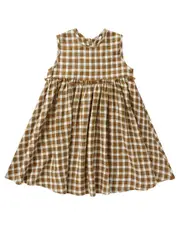 Rylee + Cru Collective Harper Linen-Blend Dress