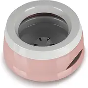 GIYOXIMA No-Spill Dog Water Bowl,Splash Proof Slow Feeder Bowl for Home and Travel,Anti Spill No Messy No Drip Non Tip Water Bowl Dispenser for Sm-Med Dogs/Cats 25oz(Pink)