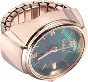 [TOGEVAL] Finger Jewelry Men's Roman Numeral Ring Watch - Mini Design Male Finger Ring Modern Style