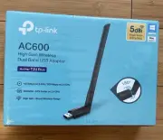 TP-Link Archer T2U Plus High Gain Wireless Dual Band USB Adapter Sealed
