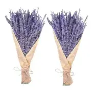 Dried Lavender Bundles, Natural Dried Lavender Flowers 280-300 Stems 16“ 2PCS