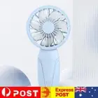 Portable Handheld Fan USB Rechargeable Personal Fan 3 Speeds Mini Fan (Blue)