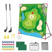 Battle Golf Game Golf Practice Mat For Golfers, FamilyFriendly Set With Putting Mat For Indoors Outdoors Green