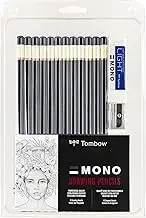 MONO Professional Drawing Pencil Set - 12pcs - Assorted degrees.