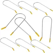 HAMPPLIES 16Pcs Hot Roller Clip Replacement for Electric Rollers Stainless Steel Curlers Securing Pins for DIY Hair Styling and Salon Use Durable Non Damaging Design