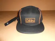 New OAKLEY 5 Panel Pipe Hat Strap back Black Sz. L / XL !!!