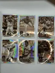 6-CARD Lot 2023 Topps Chrome SEPIA REFRACTOR Parallels update
