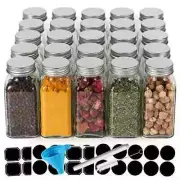 6 Oz Glass Spice Jars Bottles25 Pack Empty Spice Jars With Shaker Lids And Label