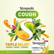 Strepsils Herbal Cough Honey Lemon 16 Lozenges