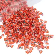 Polymer Clay Slices, 100g Cherry Slice Fruit Art Slices, Orange Green White