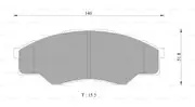 Brand New Bosch Front Brake Pads for Toyota Hilux 2.7L Petrol 2TRFE 2006 - 2016