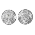 The "Micro-O Error" Morgan Silver Dollar With Display Box
