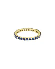 Forever Creations 14K 1.25 ct. tw. Sapphire Stackable Eternity Ring