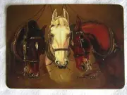 HORSE SWAP CARD~MODERN NEW~PRETTY HEAVY HORSE ART WORK SCENE#98