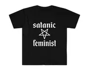 Funny Meme TShirt, SATANIC FEMINIST Joke Tee, Gift Shirt