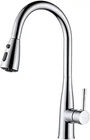[Decaura] WELS Pull Out Kitchen Faucet 3 Modes Spout Gooseneck Swivel Laundry Sink Mixer Tap