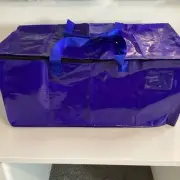 Waterproof Durable Blue Sneaker or Storage Tote Bag Full Zip Unbranded NEW